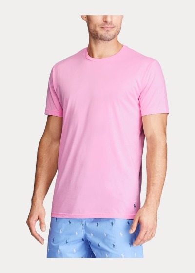 Camisa De Dormir Polo Ralph Lauren Hombre Rosas / Azules - Cotton Jersey - FEDMY1728